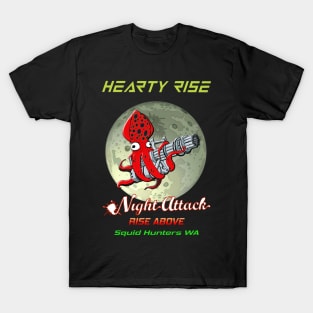 Hearty Rise Night Attack By The Moon Light T-Shirt